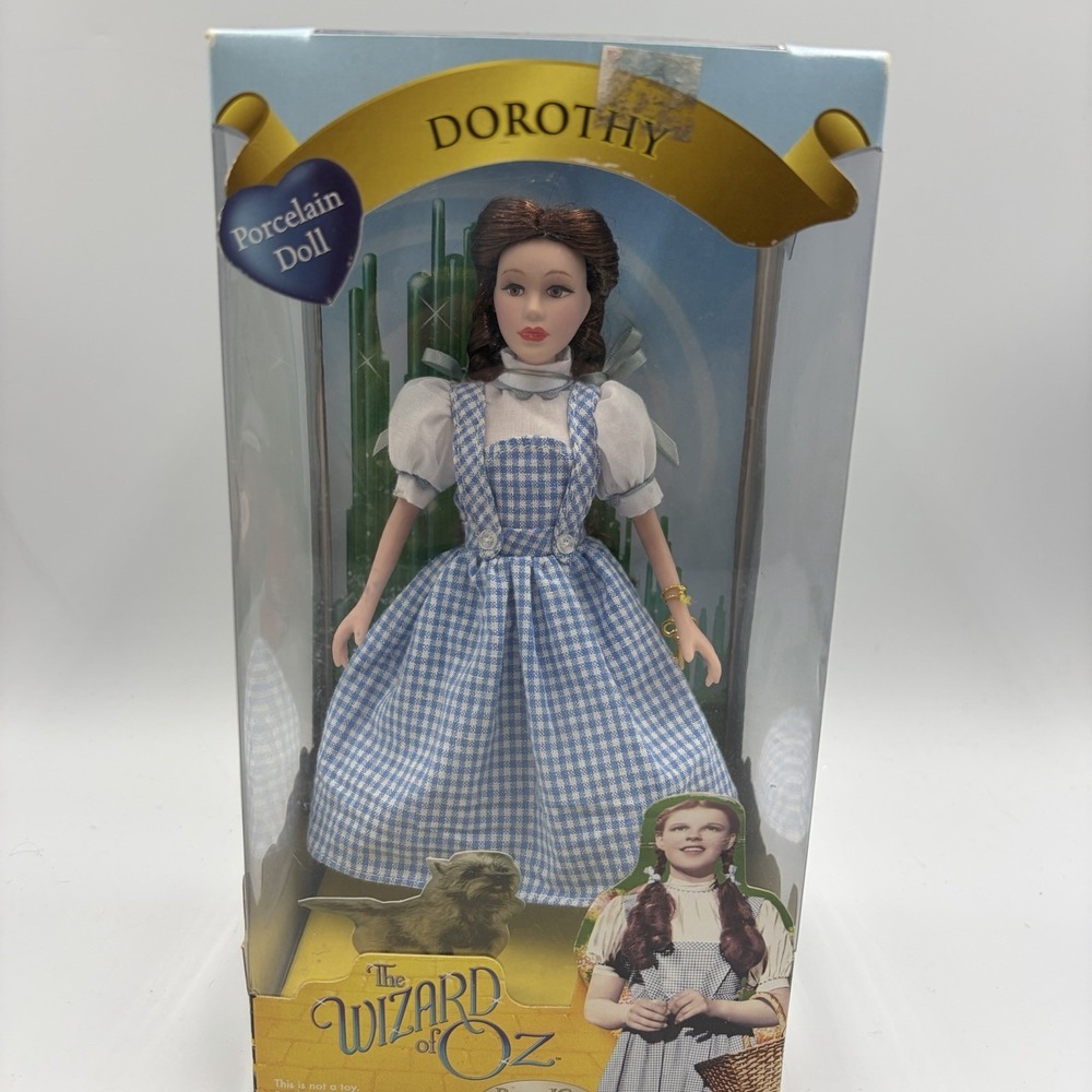 Vtg Dorothy Porcelain Doll The Wizard Of Oz Brass Key Keepsakes NRFB New